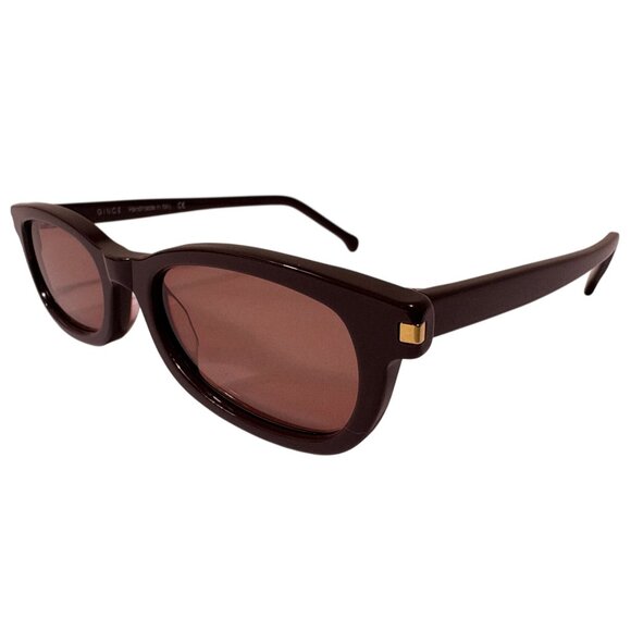 Gince Goods Danny Small Sunglasses in Chocolate Brown/Burgundy main image 5